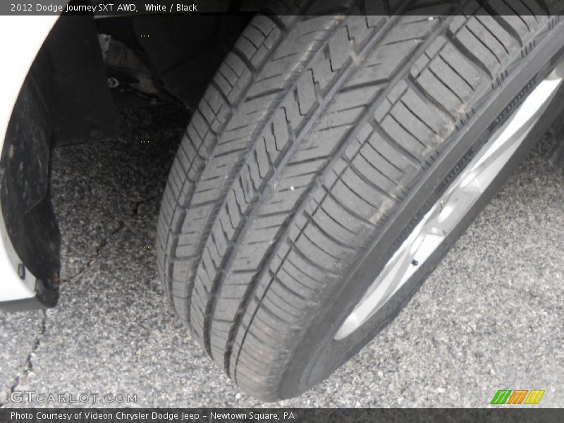 White / Black 2012 Dodge Journey SXT AWD