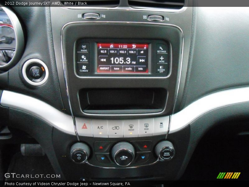 White / Black 2012 Dodge Journey SXT AWD