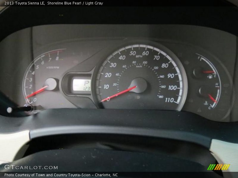 Shoreline Blue Pearl / Light Gray 2013 Toyota Sienna LE
