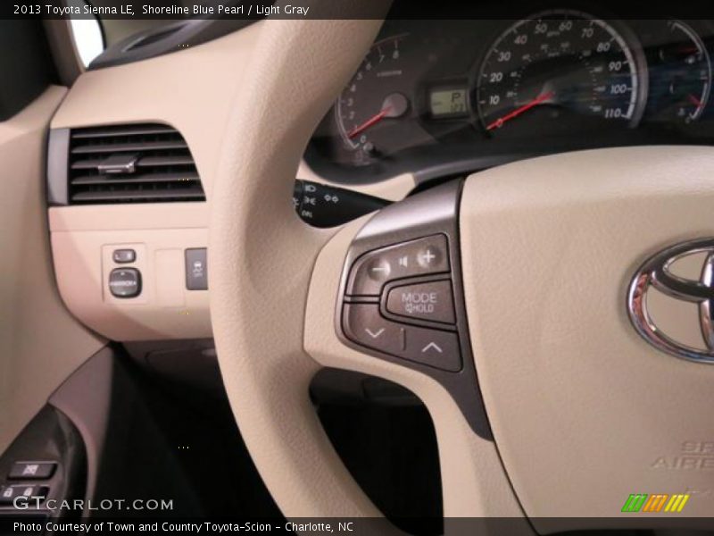 Shoreline Blue Pearl / Light Gray 2013 Toyota Sienna LE