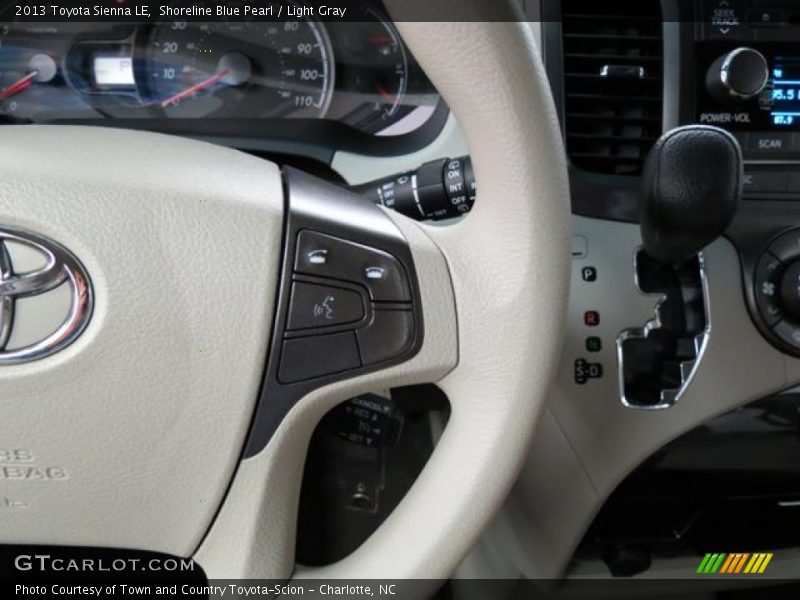 Shoreline Blue Pearl / Light Gray 2013 Toyota Sienna LE