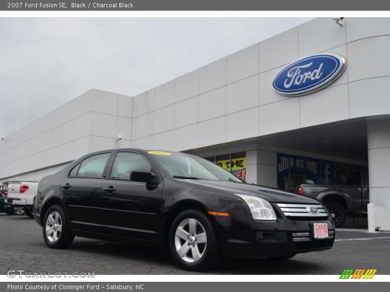 Black / Charcoal Black 2007 Ford Fusion SE