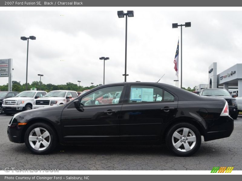 Black / Charcoal Black 2007 Ford Fusion SE