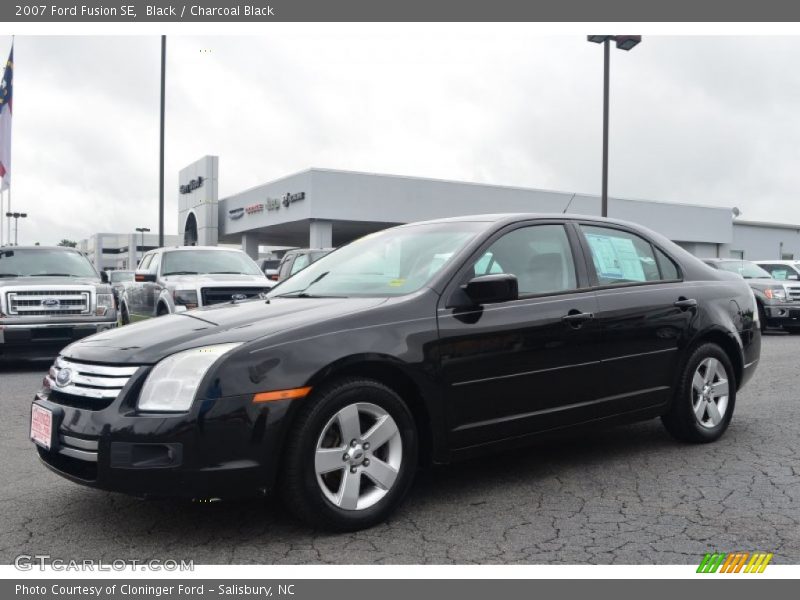 Black / Charcoal Black 2007 Ford Fusion SE