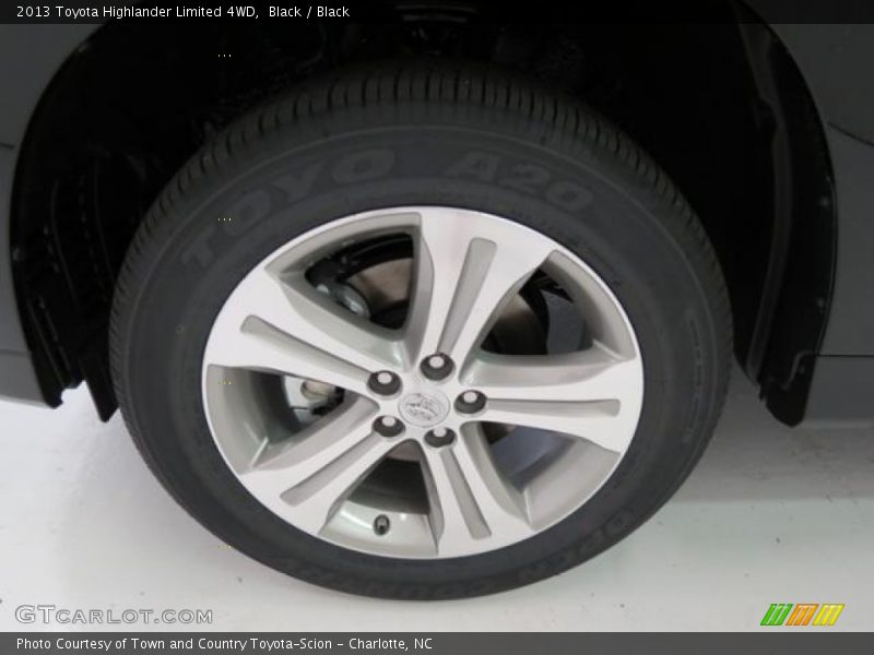 Black / Black 2013 Toyota Highlander Limited 4WD