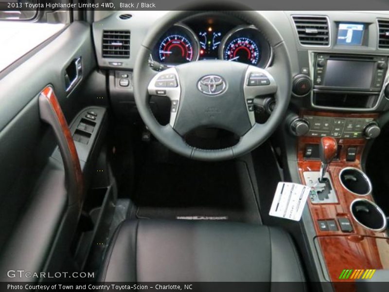 Black / Black 2013 Toyota Highlander Limited 4WD