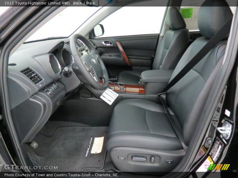 Black / Black 2013 Toyota Highlander Limited 4WD