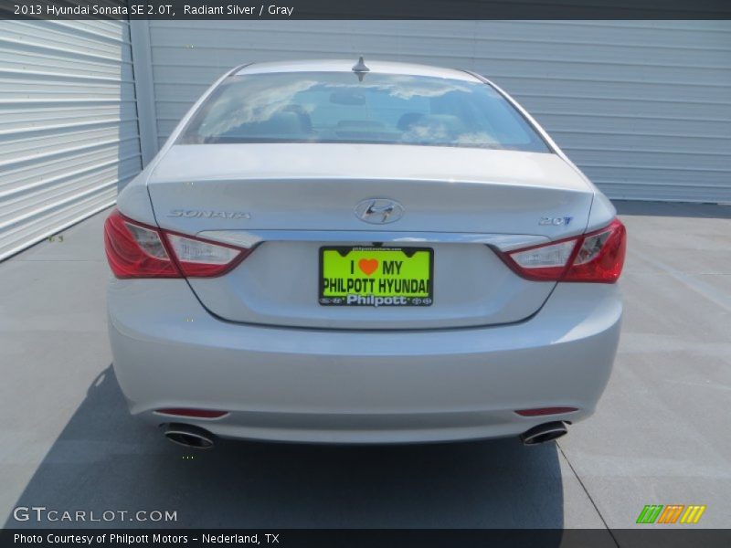 Radiant Silver / Gray 2013 Hyundai Sonata SE 2.0T