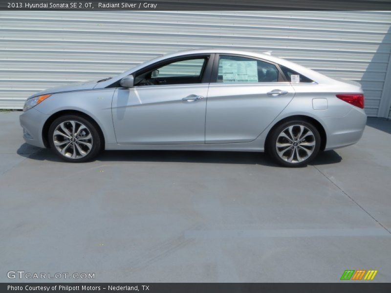 Radiant Silver / Gray 2013 Hyundai Sonata SE 2.0T