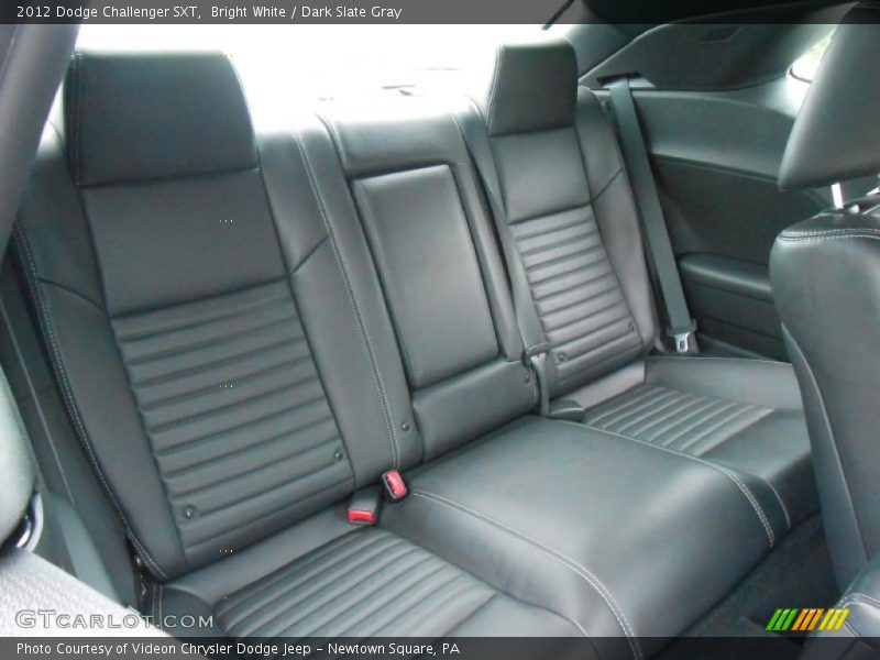 Rear Seat of 2012 Challenger SXT