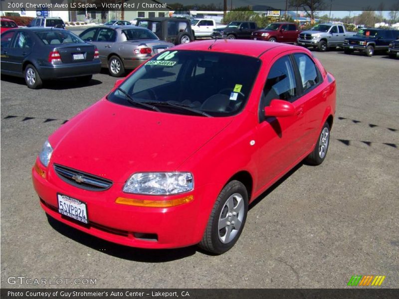 Victory Red / Charcoal 2006 Chevrolet Aveo LS Sedan