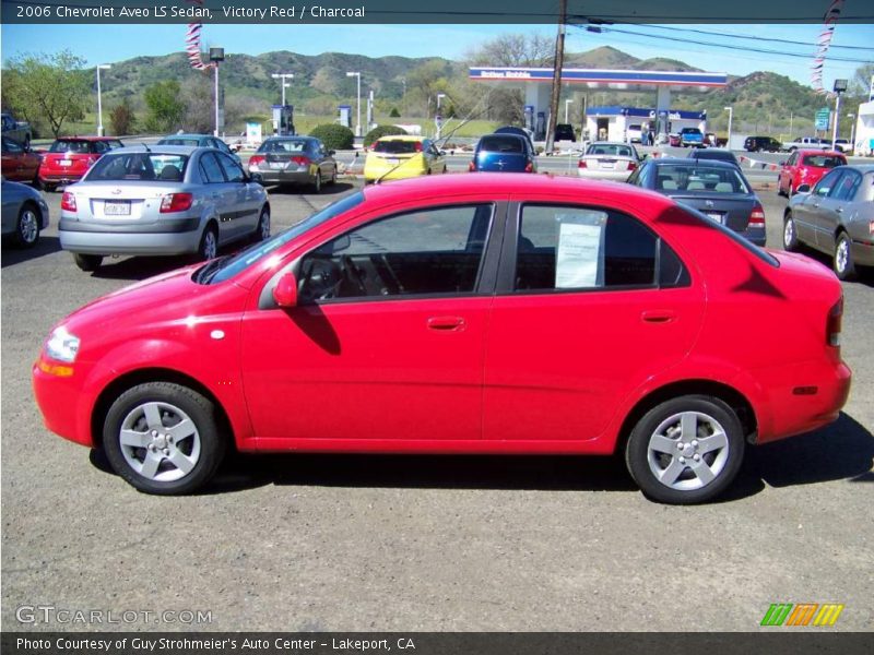 Victory Red / Charcoal 2006 Chevrolet Aveo LS Sedan