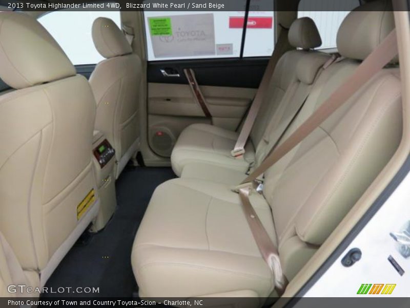 Blizzard White Pearl / Sand Beige 2013 Toyota Highlander Limited 4WD