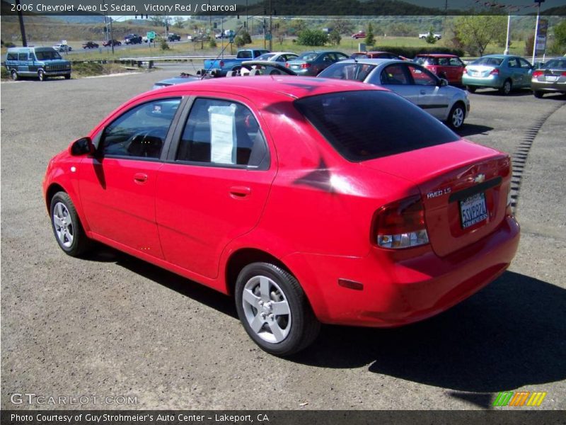 Victory Red / Charcoal 2006 Chevrolet Aveo LS Sedan