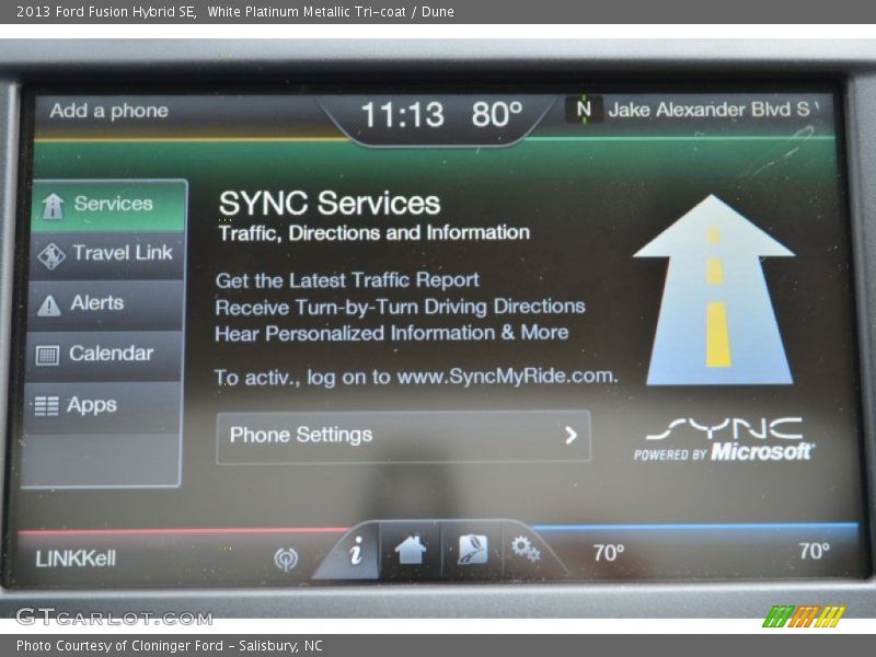 White Platinum Metallic Tri-coat / Dune 2013 Ford Fusion Hybrid SE