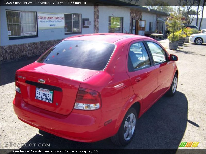 Victory Red / Charcoal 2006 Chevrolet Aveo LS Sedan