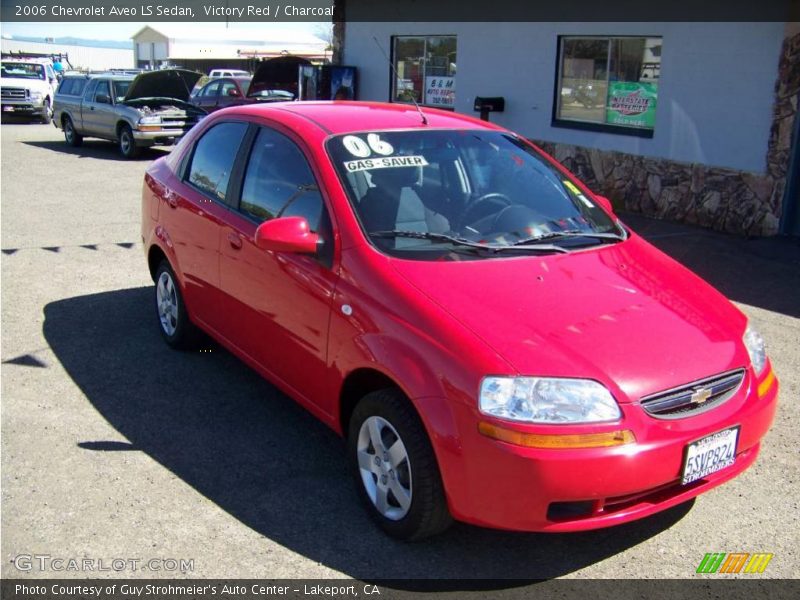 Victory Red / Charcoal 2006 Chevrolet Aveo LS Sedan