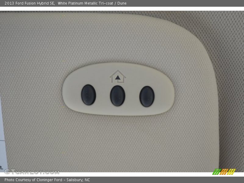 White Platinum Metallic Tri-coat / Dune 2013 Ford Fusion Hybrid SE