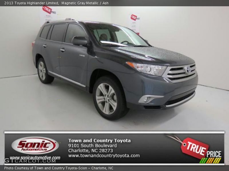 Magnetic Gray Metallic / Ash 2013 Toyota Highlander Limited