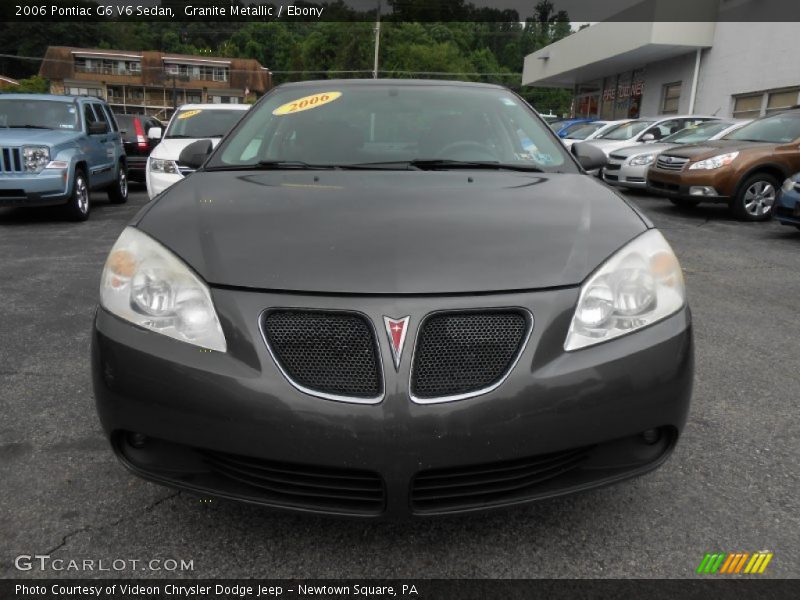 Granite Metallic / Ebony 2006 Pontiac G6 V6 Sedan