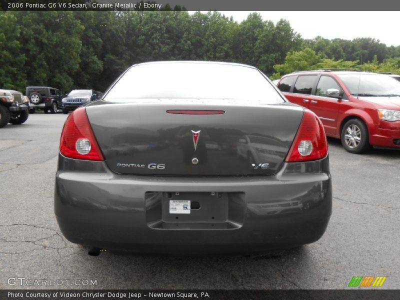Granite Metallic / Ebony 2006 Pontiac G6 V6 Sedan