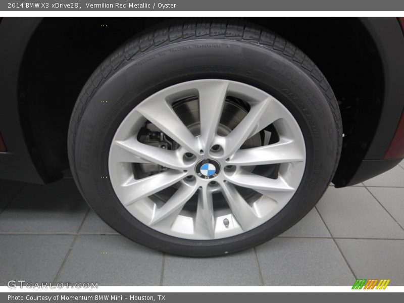 Vermilion Red Metallic / Oyster 2014 BMW X3 xDrive28i