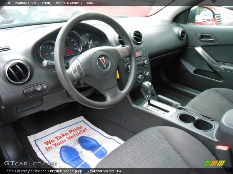 Granite Metallic / Ebony 2006 Pontiac G6 V6 Sedan
