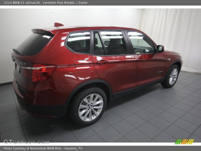 Vermilion Red Metallic / Oyster 2014 BMW X3 xDrive28i