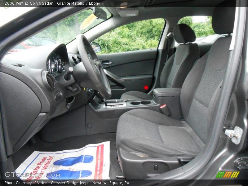 Granite Metallic / Ebony 2006 Pontiac G6 V6 Sedan