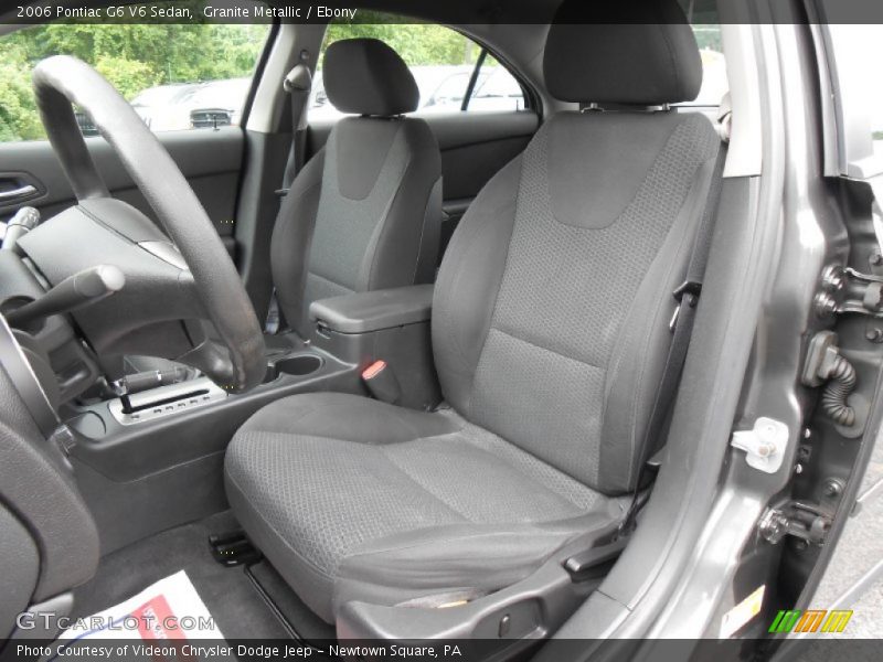 Granite Metallic / Ebony 2006 Pontiac G6 V6 Sedan