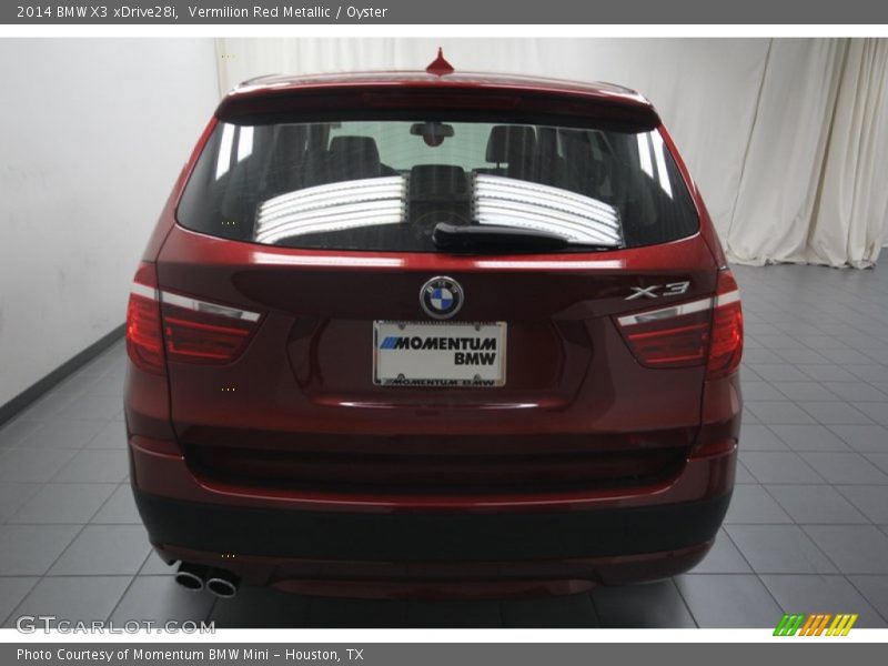 Vermilion Red Metallic / Oyster 2014 BMW X3 xDrive28i