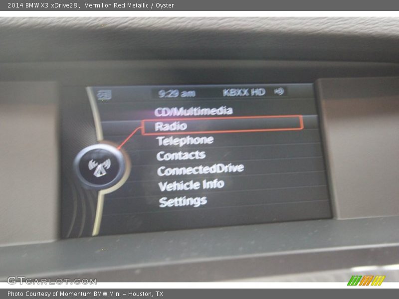 Vermilion Red Metallic / Oyster 2014 BMW X3 xDrive28i