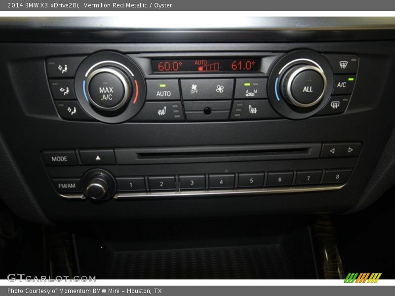 Vermilion Red Metallic / Oyster 2014 BMW X3 xDrive28i
