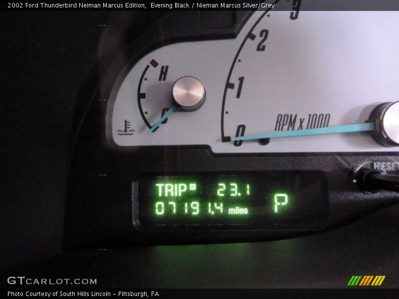 Evening Black / Nieman Marcus Silver/Grey 2002 Ford Thunderbird Neiman Marcus Edition