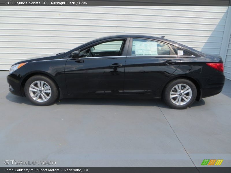 Midnight Black / Gray 2013 Hyundai Sonata GLS