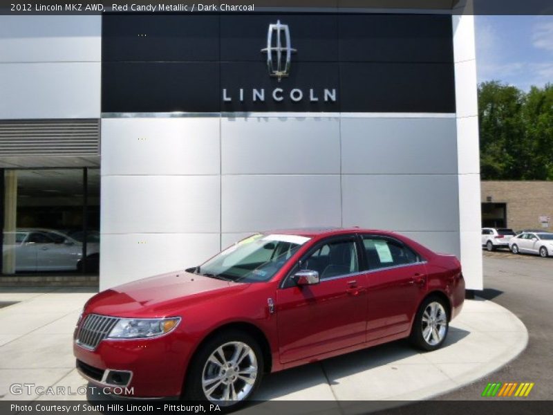 Red Candy Metallic / Dark Charcoal 2012 Lincoln MKZ AWD