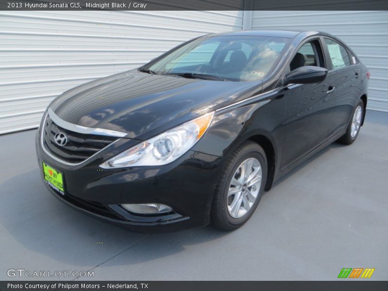 Midnight Black / Gray 2013 Hyundai Sonata GLS