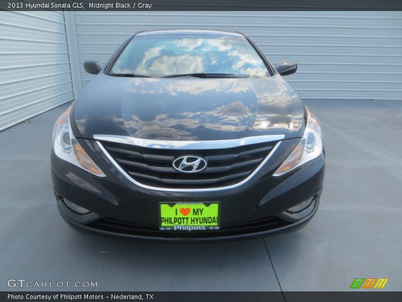 Midnight Black / Gray 2013 Hyundai Sonata GLS