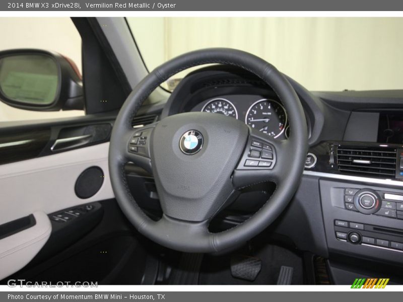 Vermilion Red Metallic / Oyster 2014 BMW X3 xDrive28i
