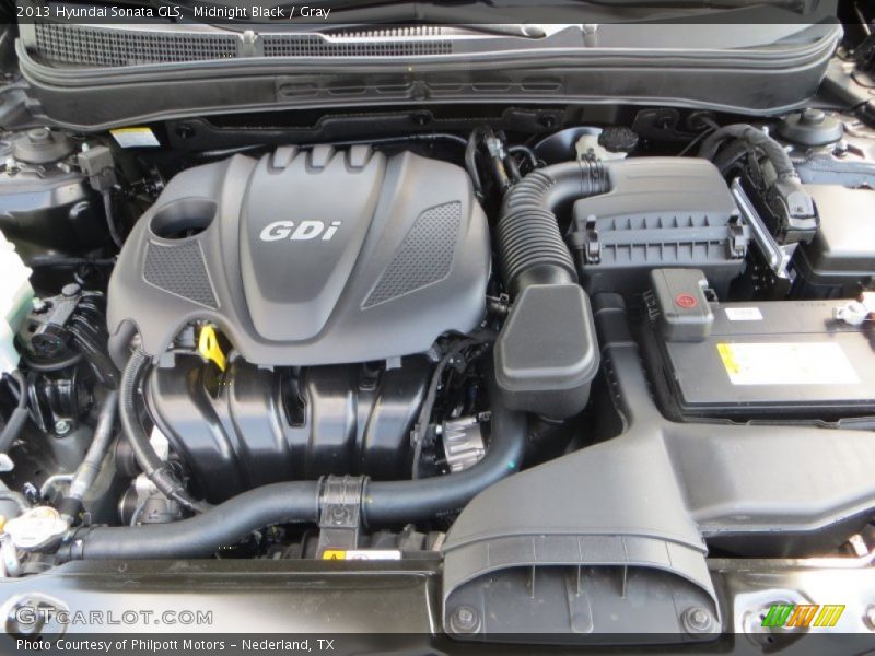 Midnight Black / Gray 2013 Hyundai Sonata GLS