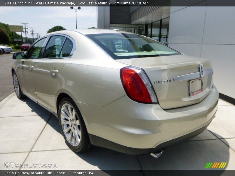 Gold Leaf Metallic / Light Camel/Olive Ash 2010 Lincoln MKS AWD Ultimate Package