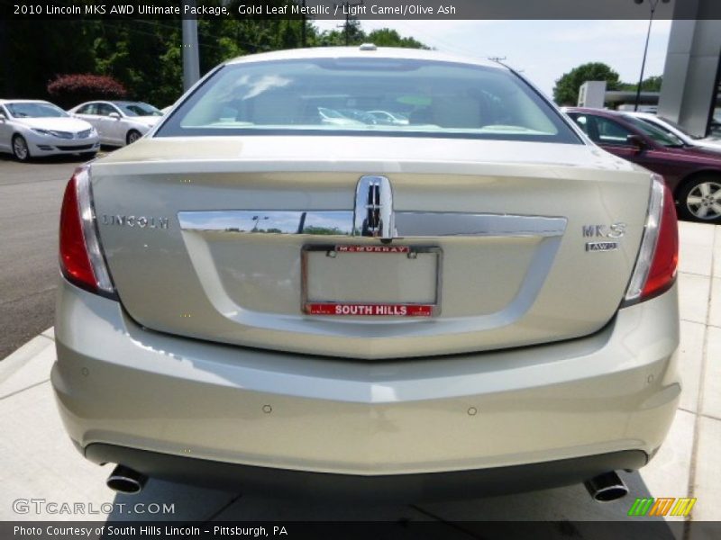 Gold Leaf Metallic / Light Camel/Olive Ash 2010 Lincoln MKS AWD Ultimate Package