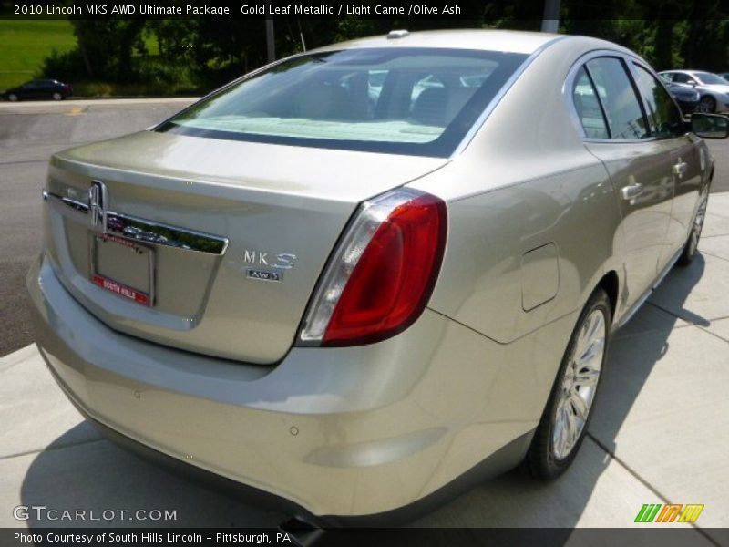 Gold Leaf Metallic / Light Camel/Olive Ash 2010 Lincoln MKS AWD Ultimate Package