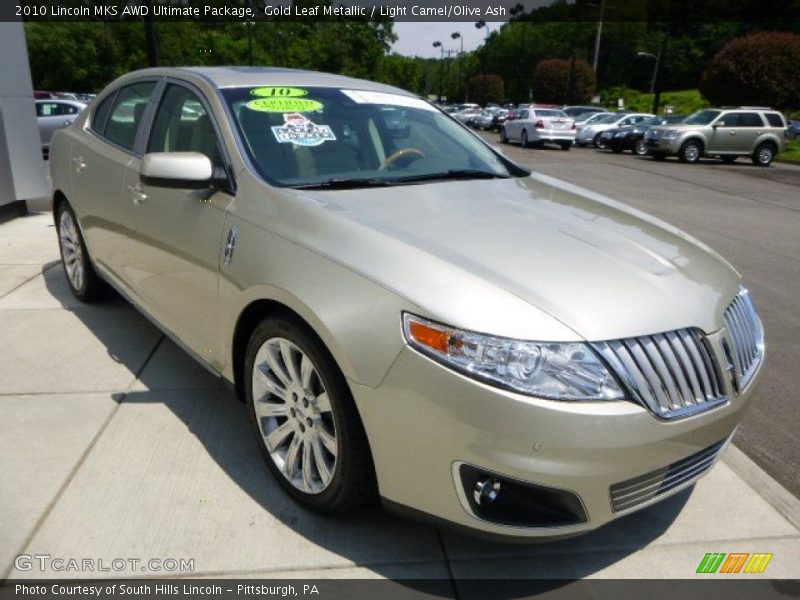Gold Leaf Metallic / Light Camel/Olive Ash 2010 Lincoln MKS AWD Ultimate Package
