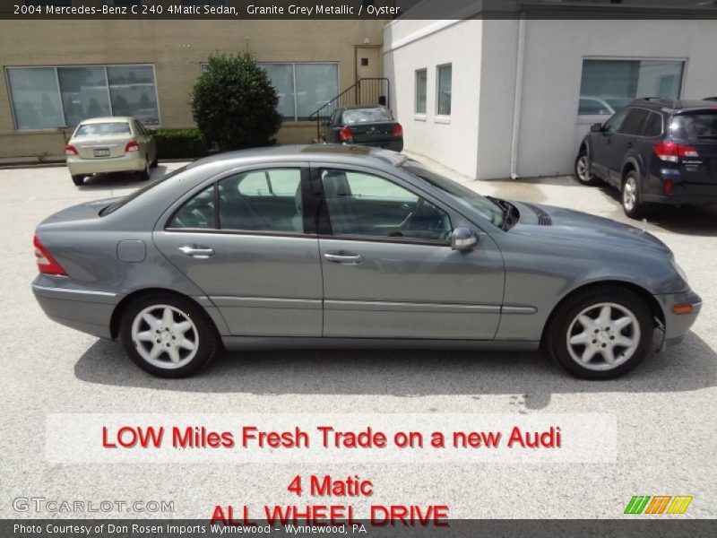 Granite Grey Metallic / Oyster 2004 Mercedes-Benz C 240 4Matic Sedan