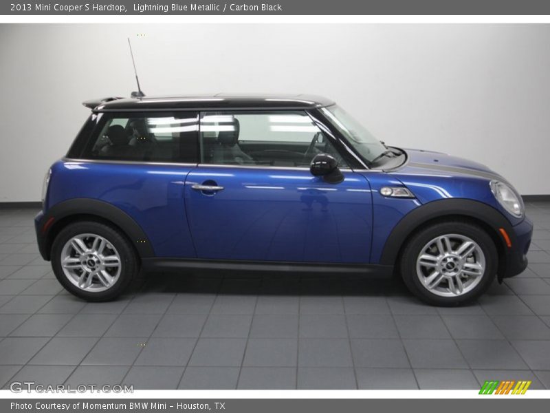 Lightning Blue Metallic / Carbon Black 2013 Mini Cooper S Hardtop
