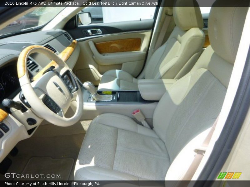 Gold Leaf Metallic / Light Camel/Olive Ash 2010 Lincoln MKS AWD Ultimate Package