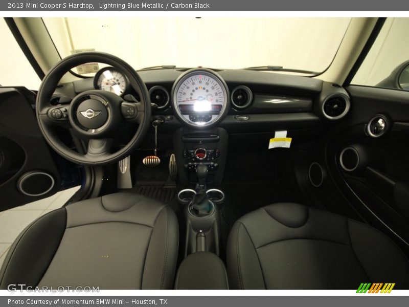 Lightning Blue Metallic / Carbon Black 2013 Mini Cooper S Hardtop