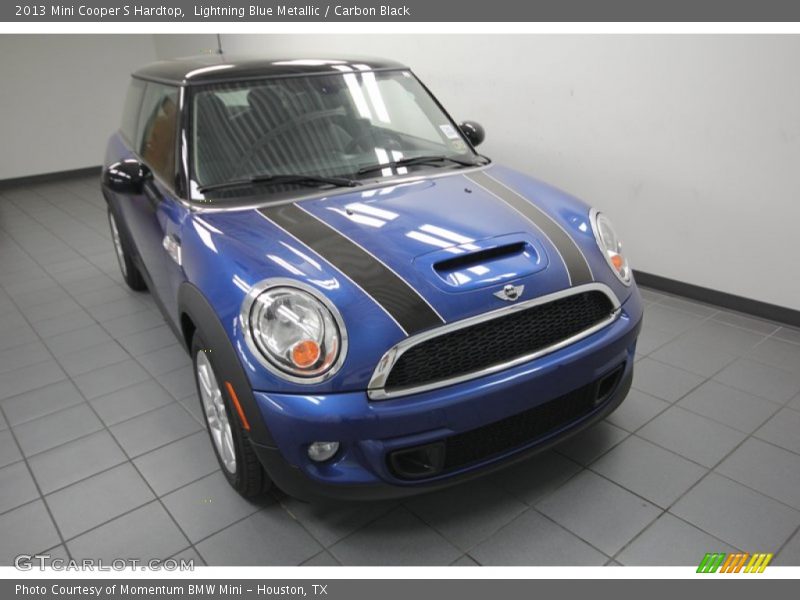 Lightning Blue Metallic / Carbon Black 2013 Mini Cooper S Hardtop