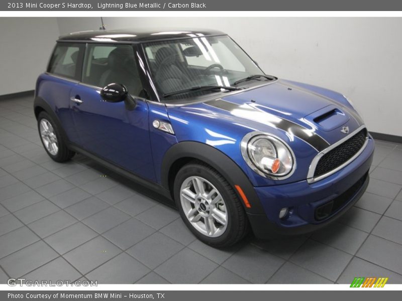 Lightning Blue Metallic / Carbon Black 2013 Mini Cooper S Hardtop